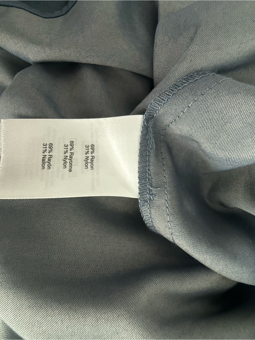 Halston Heritage Slate Blue Sleeveless V-Neck Maxi Dress with Buckle Waist - Picture 10 of 10